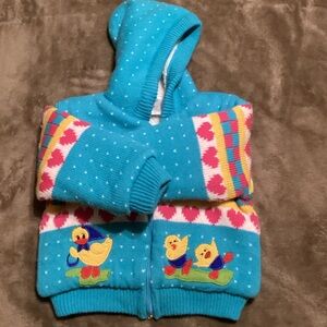 O’Rite Kids sweater with hood.